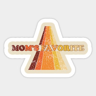 Mom's Favorite 1970s Women 70s style Retro Vintage Sticker